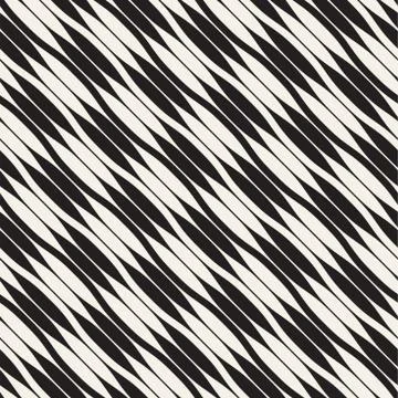 Wavy stripes vector seamless pattern. Retro wavy texture. Geometric lines m.. Stock Illustration
