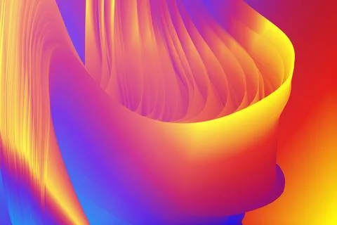 Wavy style creative modern abstract gradient colored overly colorful Stock Illustration