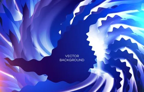 Wavy stylish modern custom element abstract vector with with blue color イラスト素材