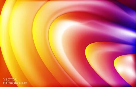 Wavy stylish new cool gradient abstract colorful liquid background design 스톡 일러스트