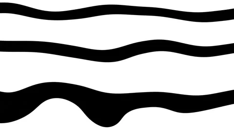 Wavy surface animation. Striped pattern motion. Video stock 146898384