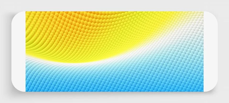 Wavy surface with dynamic effect. Molecular abstract background. Layer of cel Stock Illustration