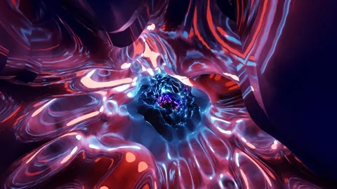 Wavy surface, liquid pattern. Sci-fi, fantasy, music background. Stock Footage 224917919