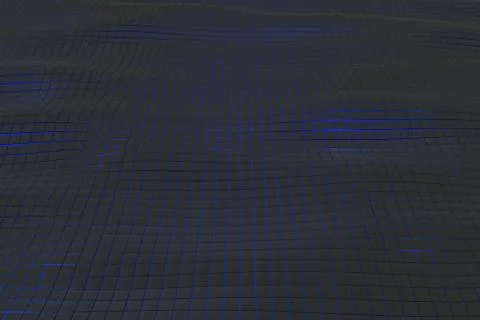 Wavy surface made of cubes with glowing background Stock Illustration
