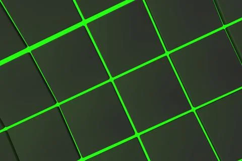 Wavy surface made of cubes with glowing background Stock Illustration