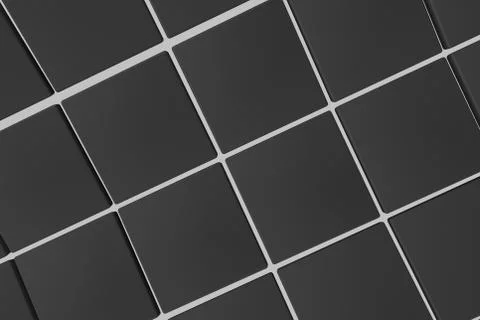 Wavy surface made of cubes with glowing background Illustrazione stock