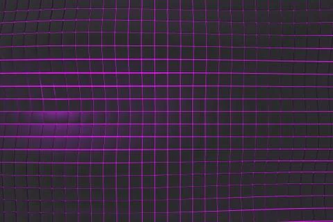 Wavy surface made of cubes with glowing background Illustrazione stock