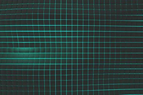 Wavy surface made of cubes with glowing background Stock Illustration