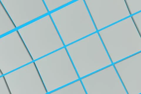 Wavy surface made of cubes with glowing background Stock Illustration