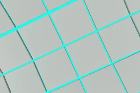 Wavy surface made of cubes with glowing background Stock Illustration
