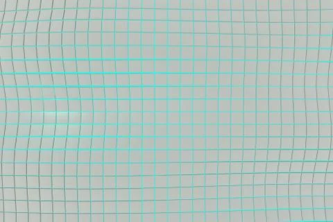 Wavy surface made of cubes with glowing background Stock Illustration