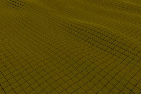 Wavy surface made of cubes Stock Illustration