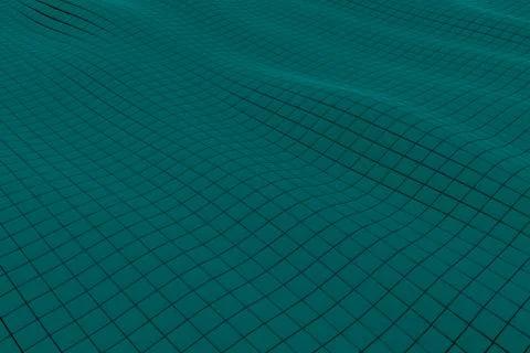 Wavy surface made of cubes Stock Illustration
