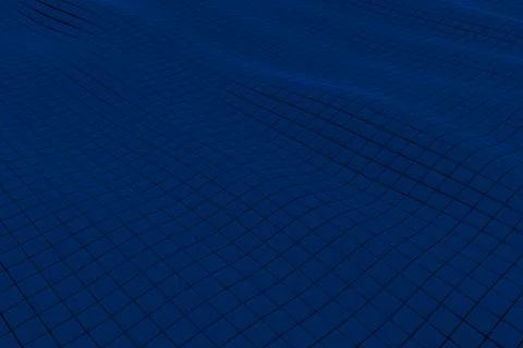 Wavy surface made of cubes Stock Illustration