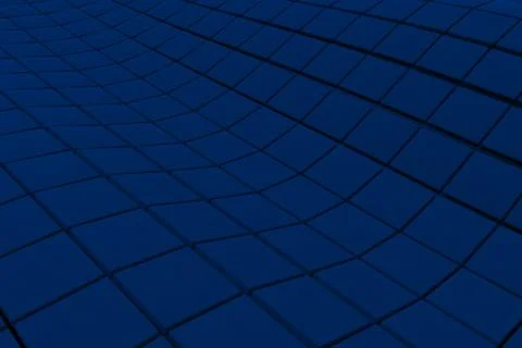 Wavy surface made of cubes Illustrazione stock