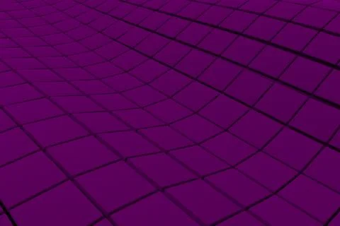 Wavy surface made of cubes Stock Illustration