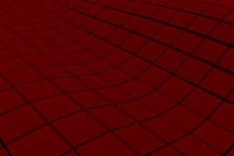 Wavy surface made of cubes Stock Illustration