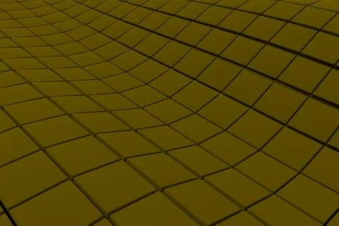 Wavy surface made of cubes Stock Illustration