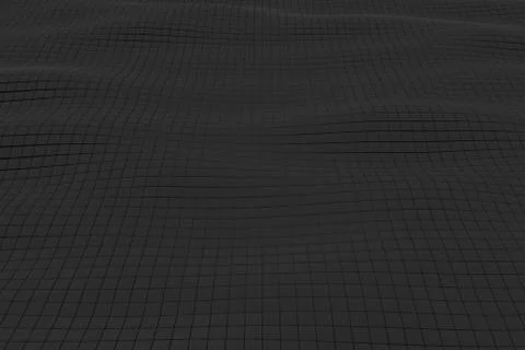 Wavy surface made of cubes Stock Illustration