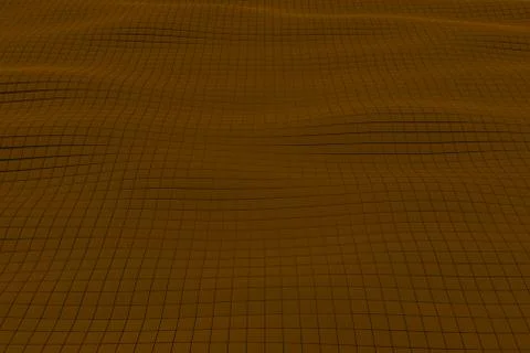 Wavy surface made of cubes Stock Illustration