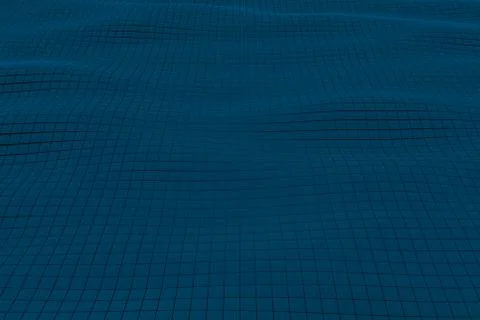 Wavy surface made of cubes Stock Illustration