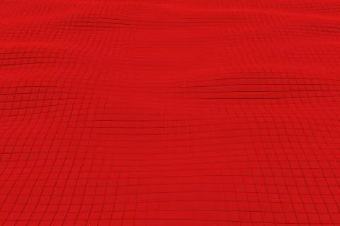 Wavy surface made of cubes Stock Illustration