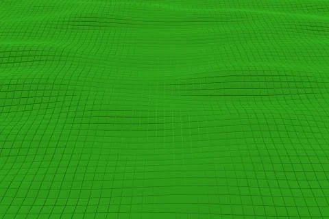 Wavy surface made of cubes Stock Illustration
