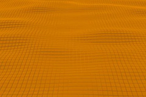 Wavy surface made of cubes Stock Illustration