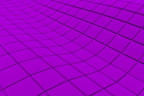 Wavy surface made of cubes Stock Illustration