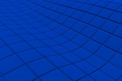 Wavy surface made of cubes Stock Illustration