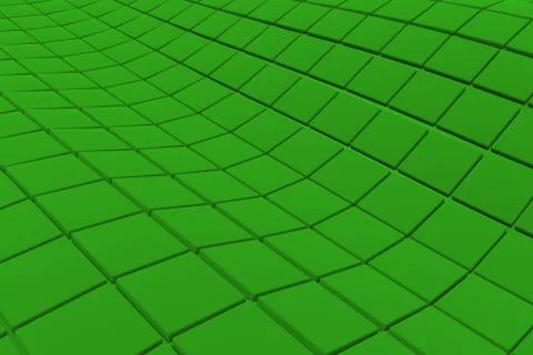 Wavy surface made of cubes Stock Illustration