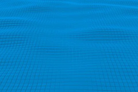 Wavy surface made of cubes Stock Illustration