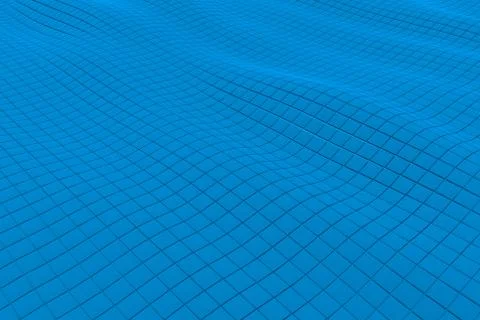 Wavy surface made of cubes Illustrazione stock