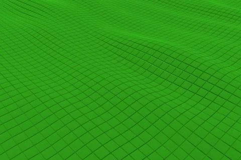 Wavy surface made of cubes Stock Illustration