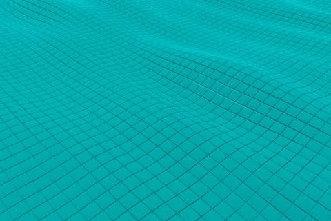 Wavy surface made of cubes Stock Illustration