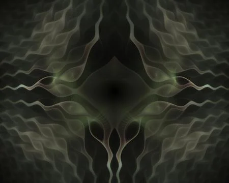 Wavy symmetrical cells patterns. Geometric, organic forms. A beautiful backdr Stock Illustration