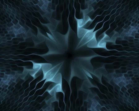 Wavy symmetrical cells patterns. Geometric, organic forms. A beautiful backdr Illustrazione stock