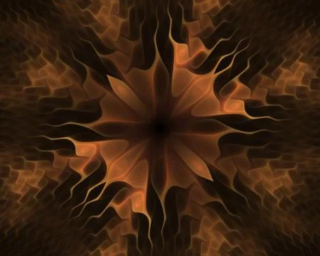 Wavy symmetrical cells patterns. Geometric, organic forms. Abstract colorful Stock Illustration