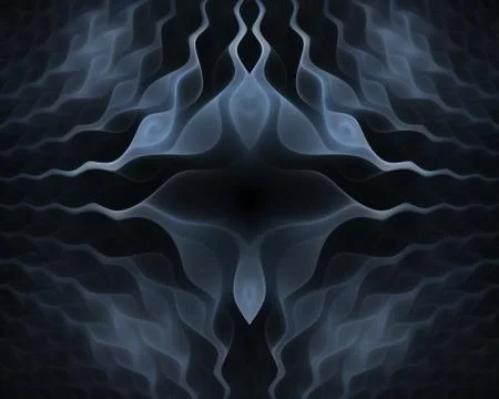 Wavy symmetrical cells patterns. Geometric, organic forms. Abstract colorful Ilustración de archivo