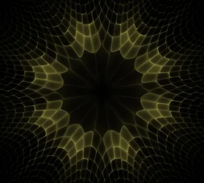 Wavy symmetrical cells patterns. Geometric, organic forms. Abstract colorful 스톡 일러스트