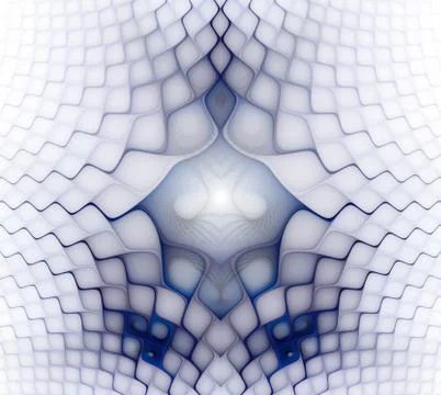 Wavy symmetrical cells patterns. Geometric, organic forms. Abstract colorful Stockillustratie