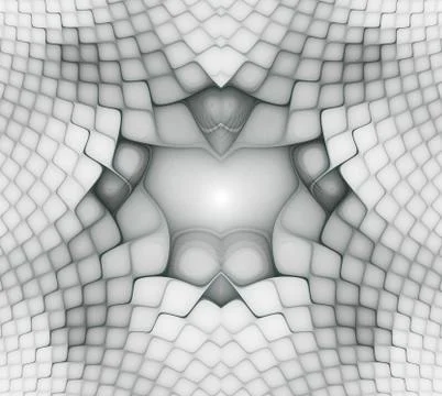 Wavy symmetrical cells patterns. Geometric, organic forms. Abstract colorful Stock Illustration