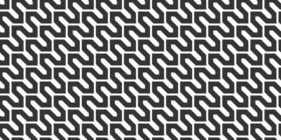 Wavy Tangle Seamless Vector Pattern Illustrazione stock