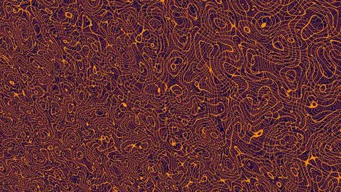 Wavy texture background ripple doodle orange lines graphic waves illustration Stock Illustration