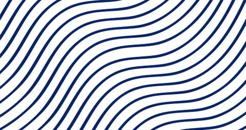 Wavy thick diagonal lines illustration. Stock Illustration