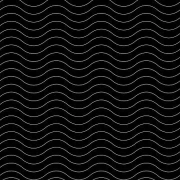 Wavy thin line seamless pattern. Vector illustration Stock Illustration