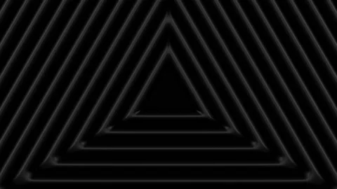 Wavy triangles on the black surface. 3D rendering. Stock Footage 162047668
