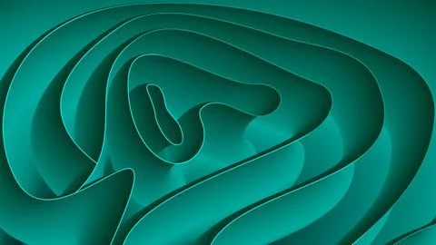 Wavy turquoise rectangular background Stock Illustration