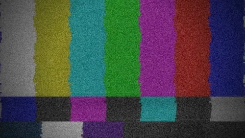 Wavy TV Color Bars with Increasing Static Noise and Distortion 스톡 동영상 342016335