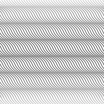 Wavy, undulating lines. Abstract vector 스톡 일러스트